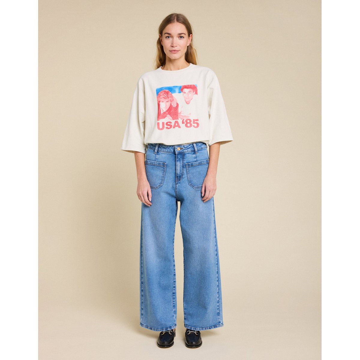 Pantalon JANE LIGHTBLUE bleu, PULLIN