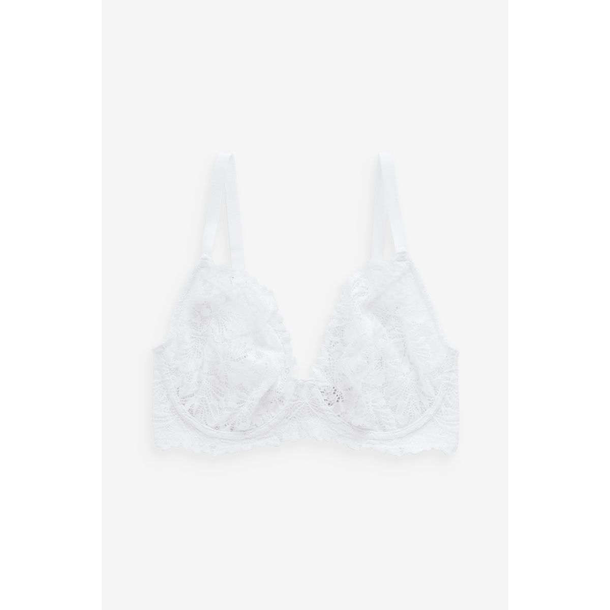 Soutien-gorge non rembourré plongeant blanc, NEXT