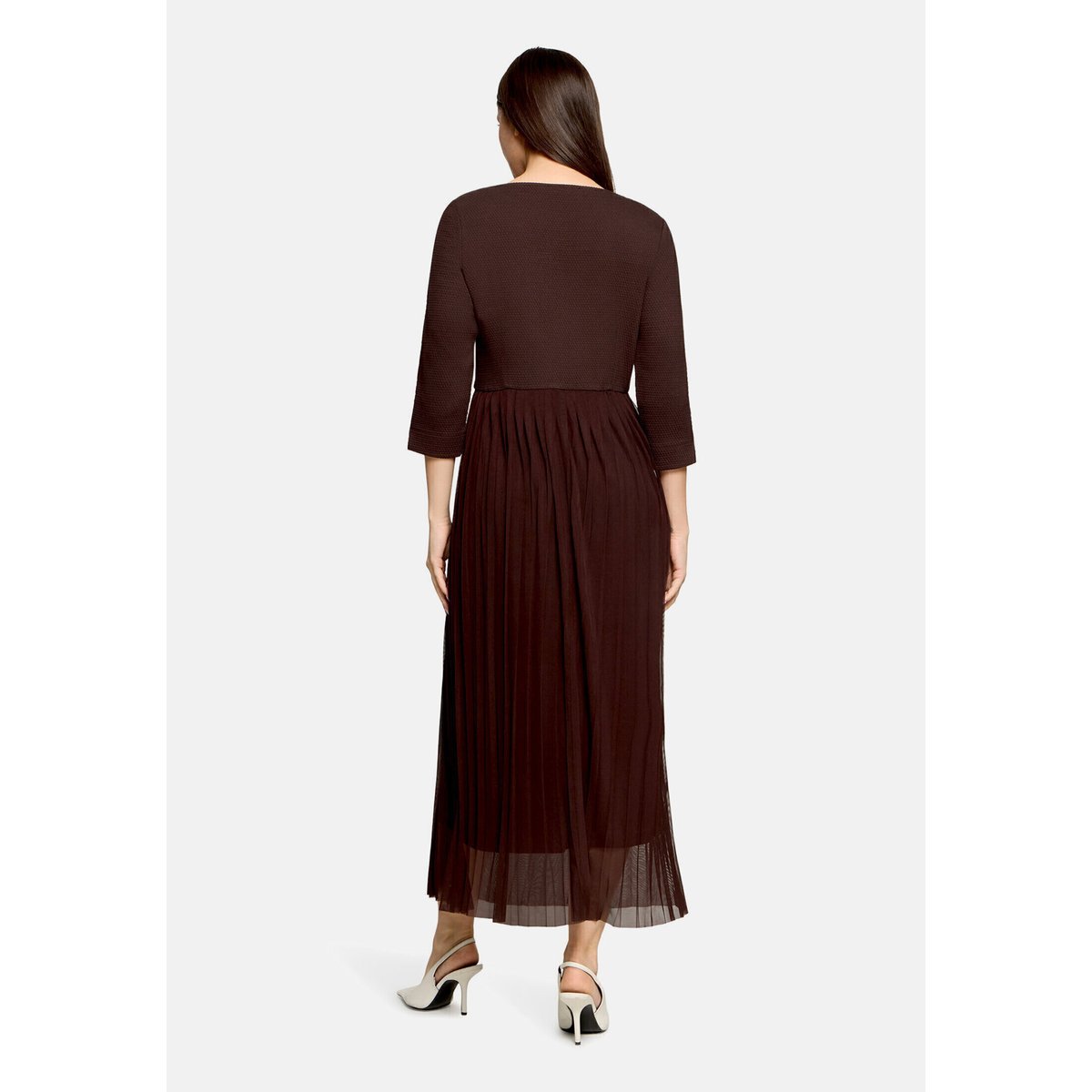 Robe plissée à manches 3/4 light maroon, BETTY BARCLAY