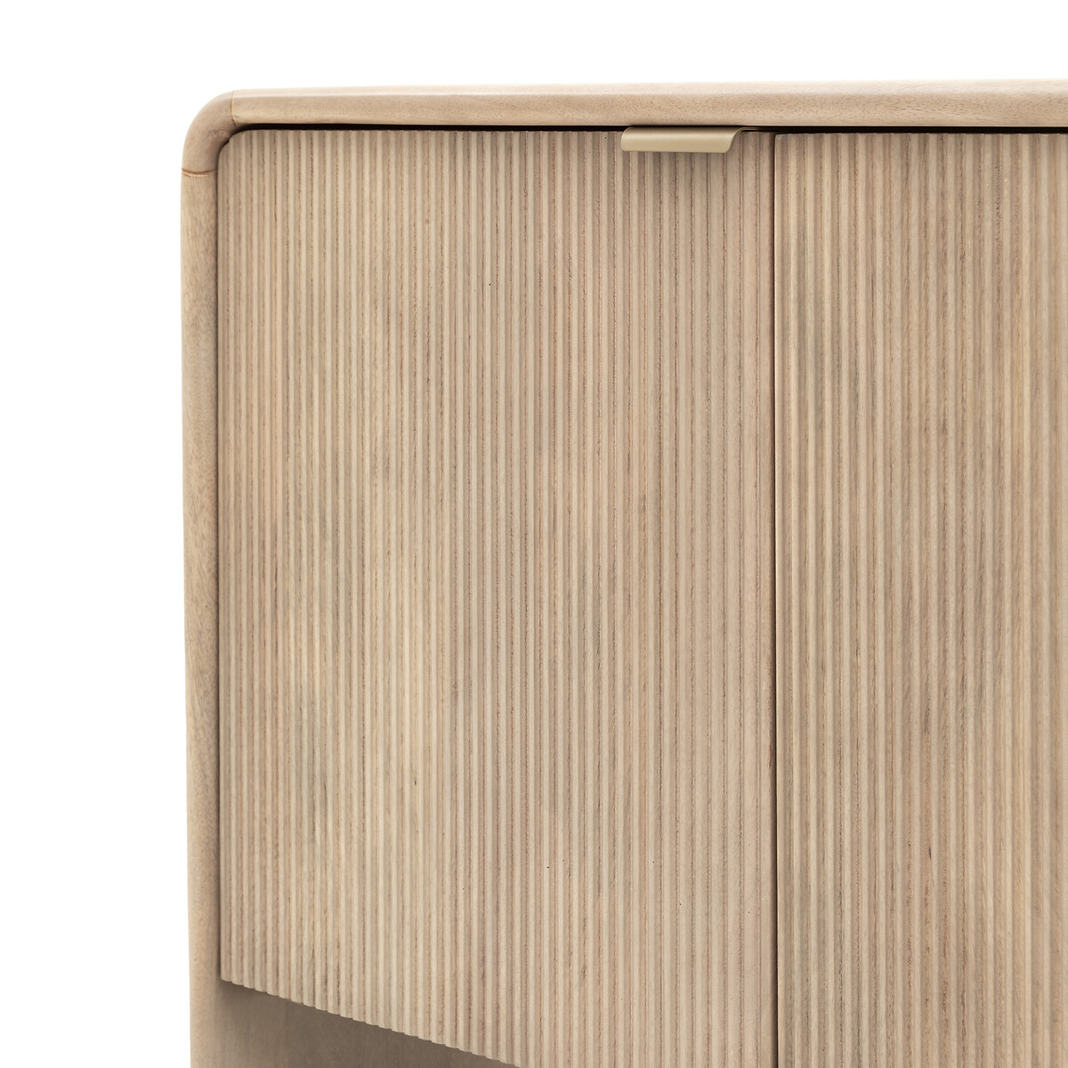 Corven Fluted Mango Wood 3 Door Sideboard wood, SO'HOME