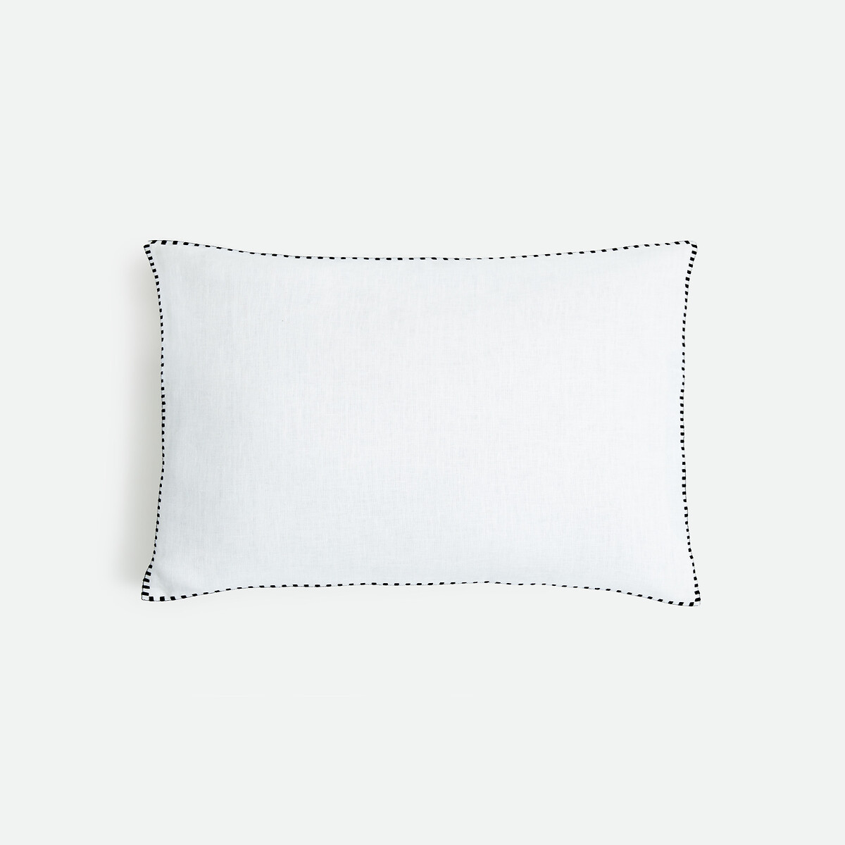 Housse de coussin unie, en lin, ELBA blanc, LA REDOUTE INTERIEURS