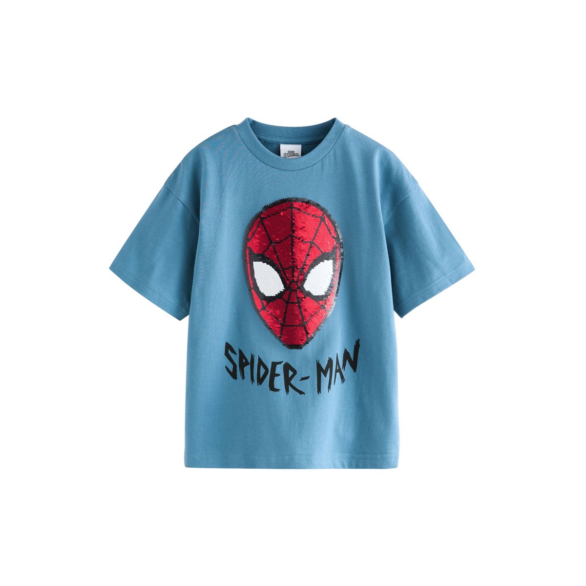 T-shirt flippy à sequin sous licence spiderman bleu, NEXT