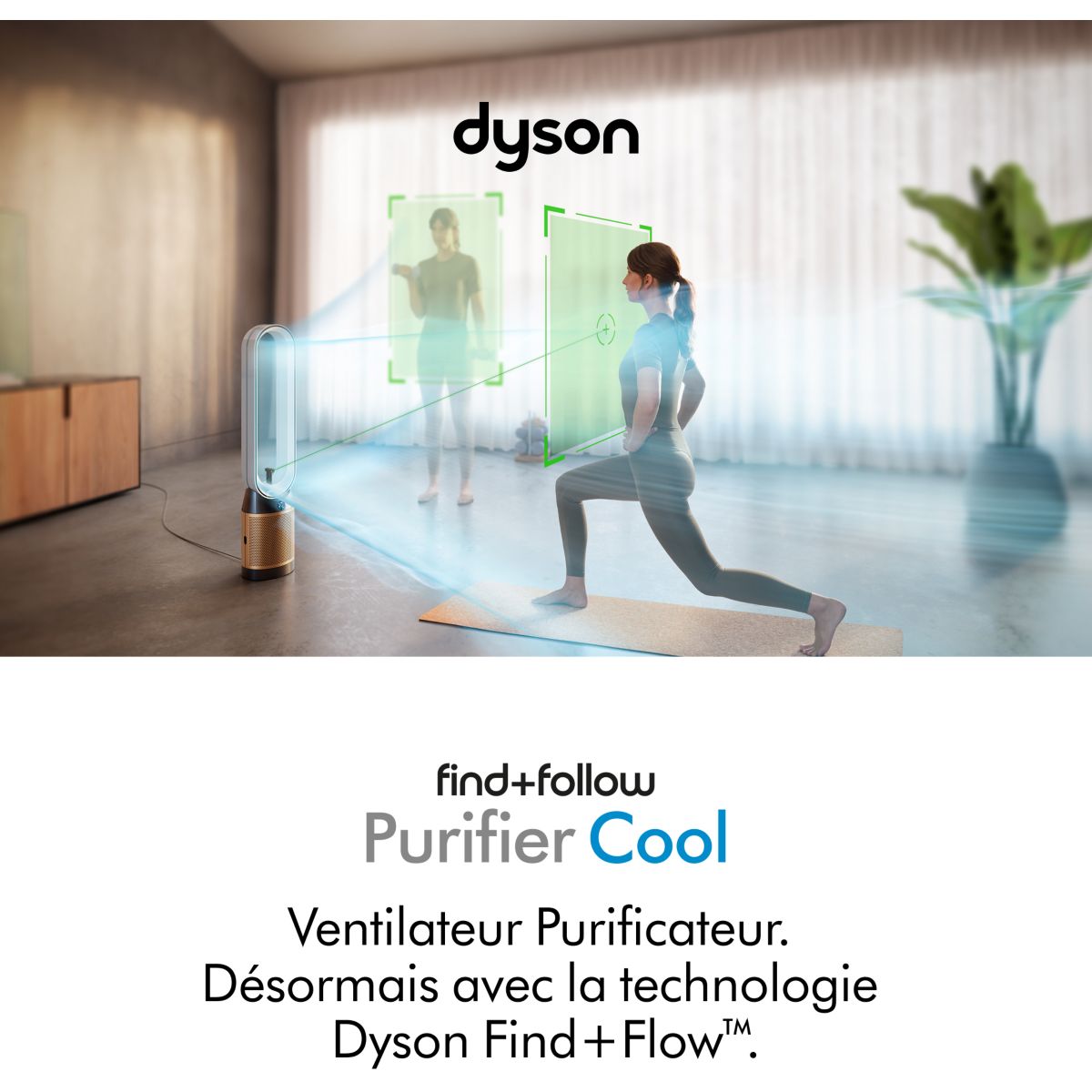Purificateur d'air, ventilateur Find+Flow TP14 couleur unique, DYSON