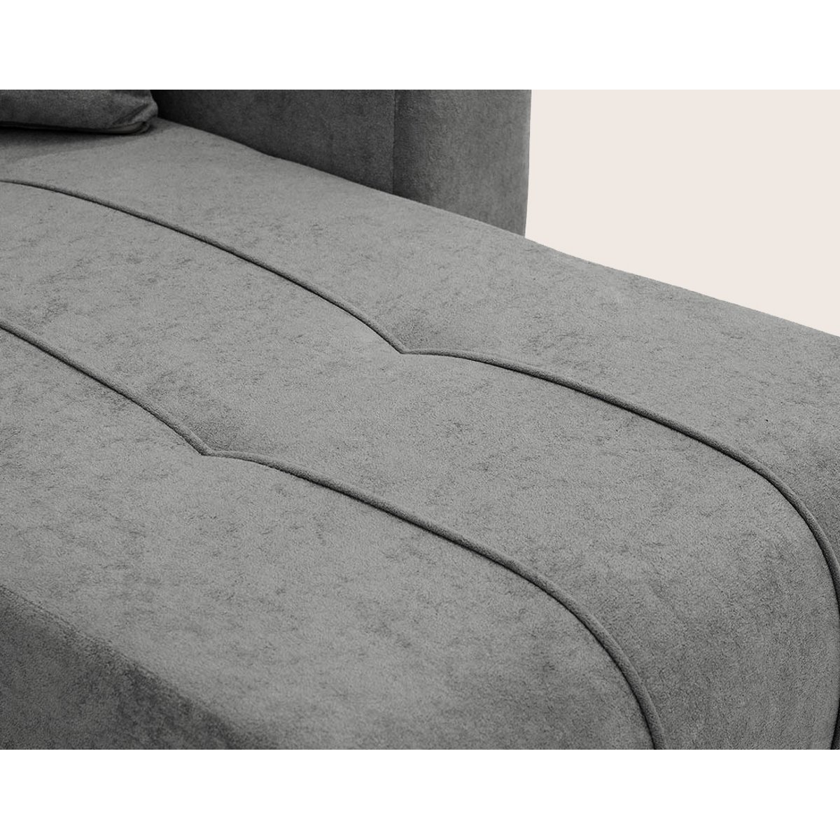 Canapé panoramique en U 7pl convertible, NICOLE gris, BEST MOBILIER