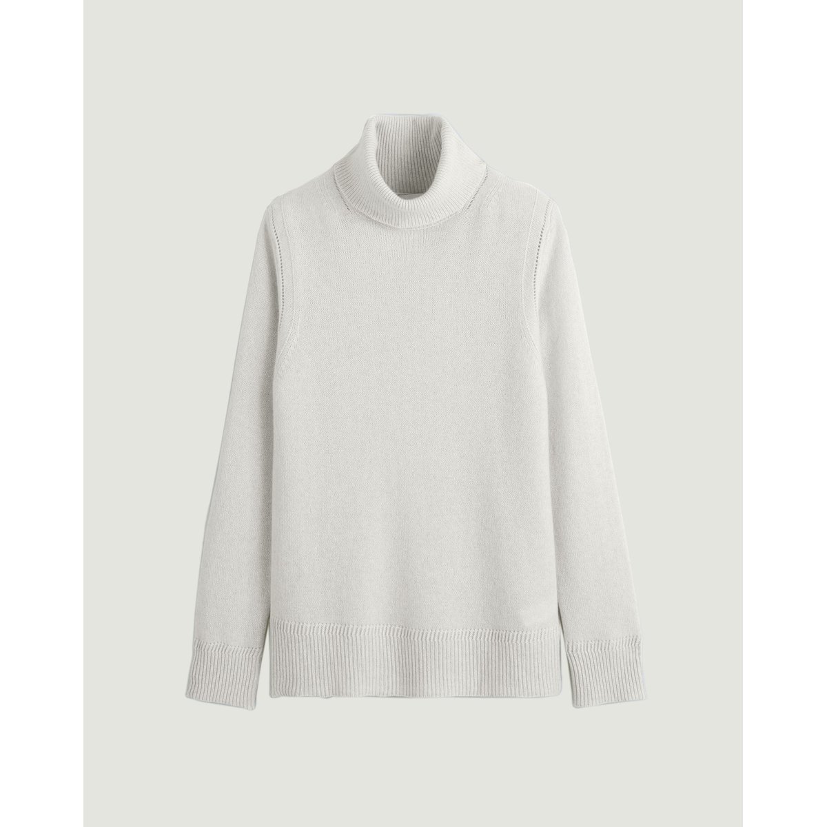 Pull col roulé oversize en cachemire blanc, RODIER