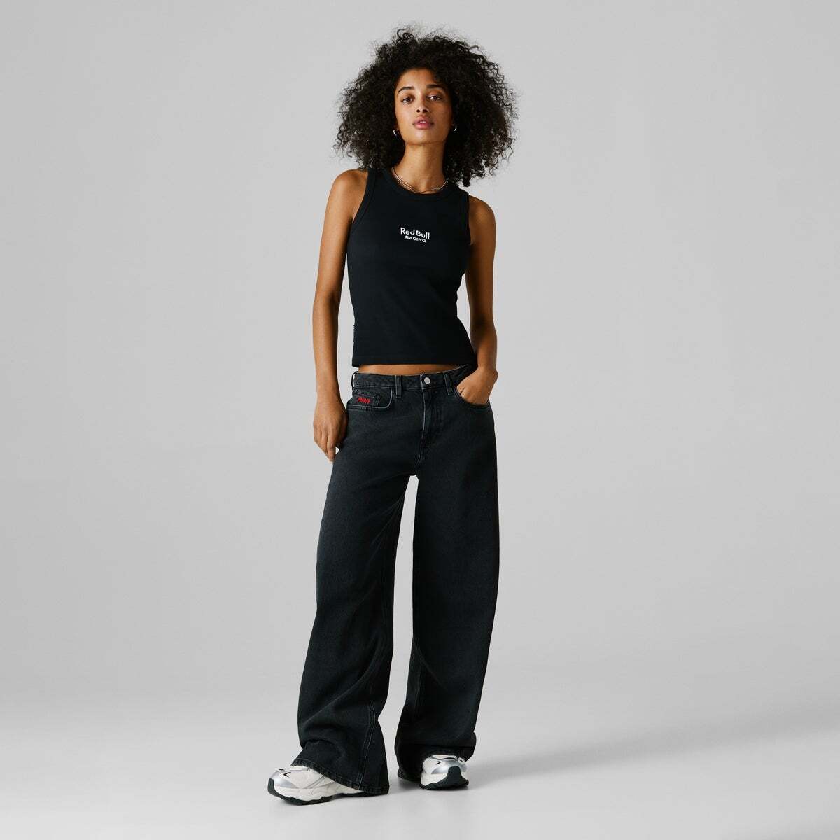 Jean Coupe Large, Taille Moyenne gris antracite, PEPE JEANS