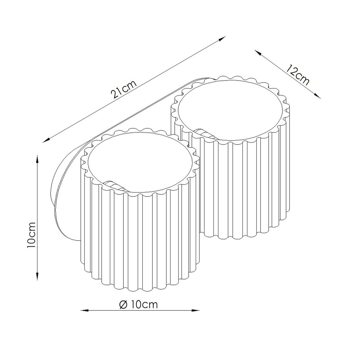Applique murale Aluminium Blanc G9 2 Aura blanc, EDEN