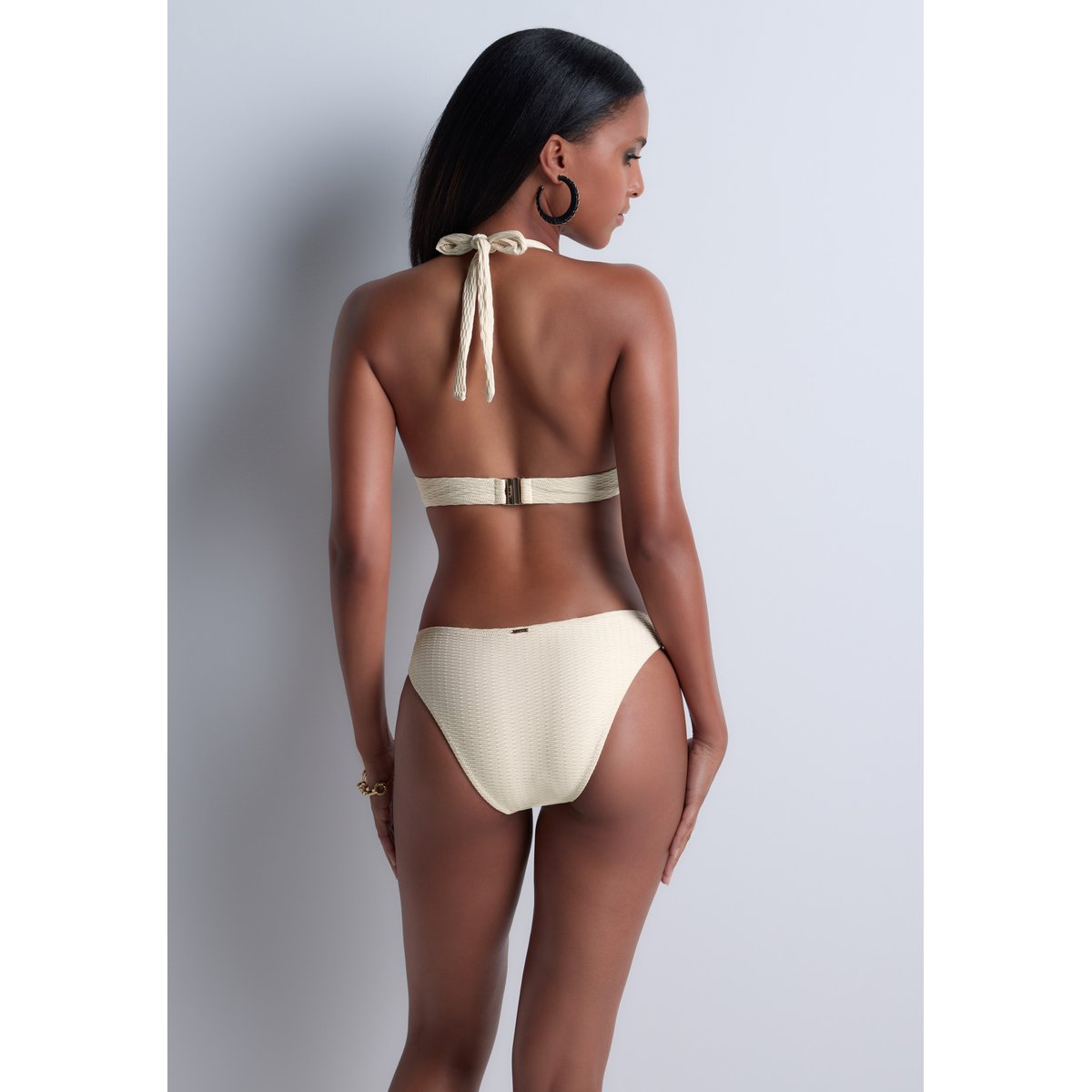 Haut de maillot de bain Push-up coques Shimmering Waters golden white, AUBADE