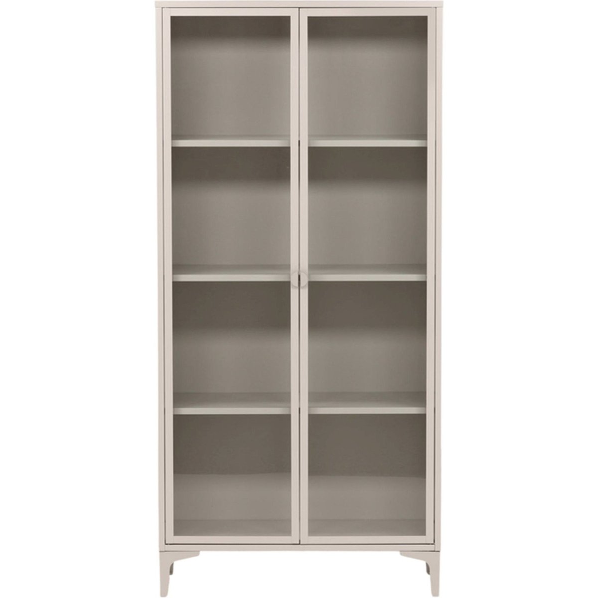 Vitrine en métal collection PIRING beige, RECOLLECTION