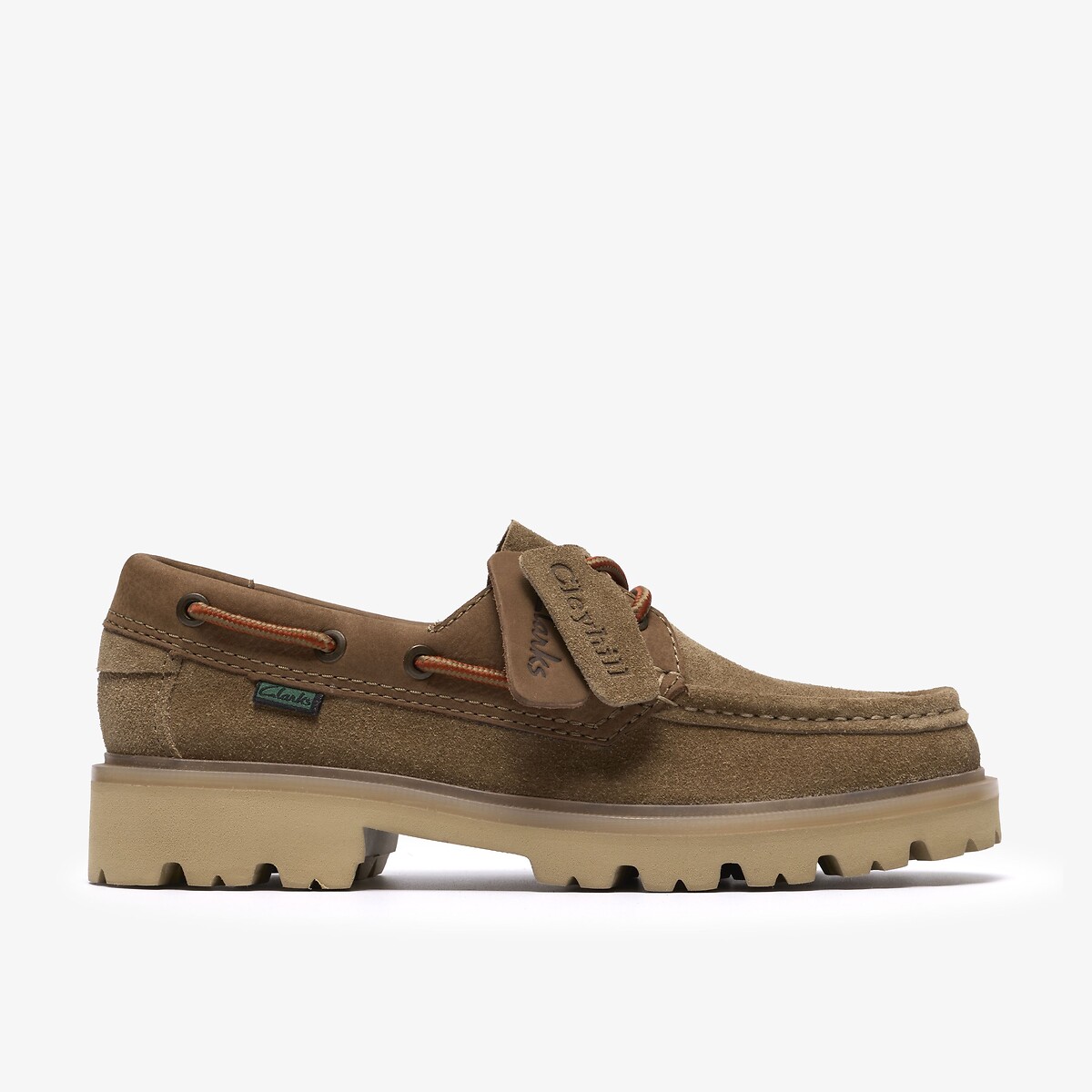 Chaussures bateau en cuir, CLEYHILL BOAT sable, CLARKS