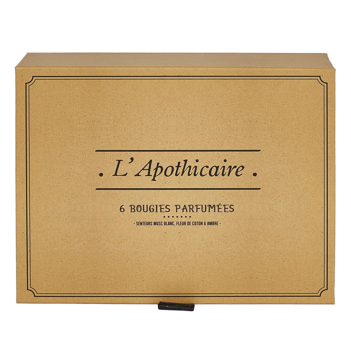Coffret cadeau 6 bougies parfumées Apothicaire multicolore, EDEN