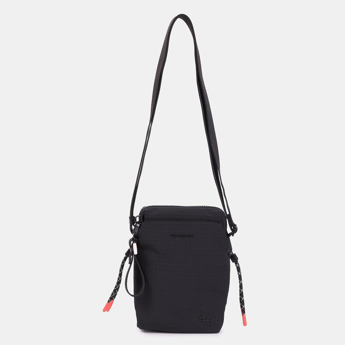 Sac bandoulière compact avec poche bouteille black, HEDGREN