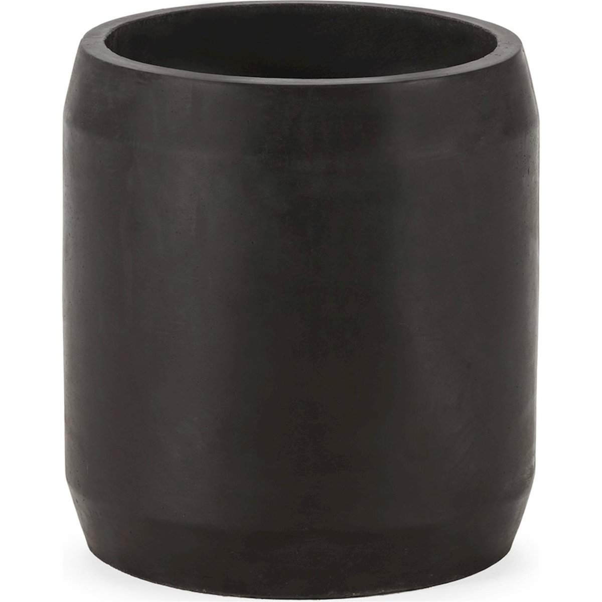Cache-pot en ciment noir, RECOLLECTION