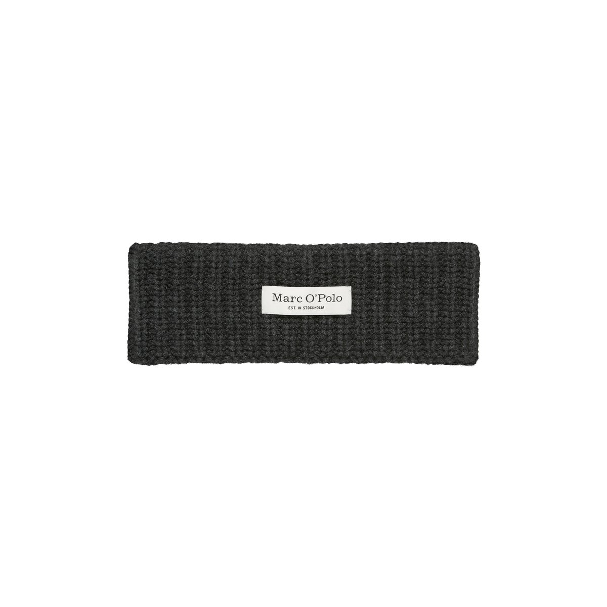 Bandeau frontal en doux mélange de laine mérinos et de cachemire gris, MARC O'POLO