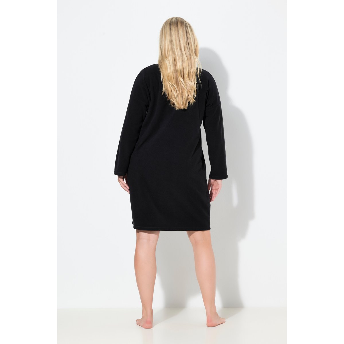 Robe d'intérieur en polaire noir, ULLA POPKEN