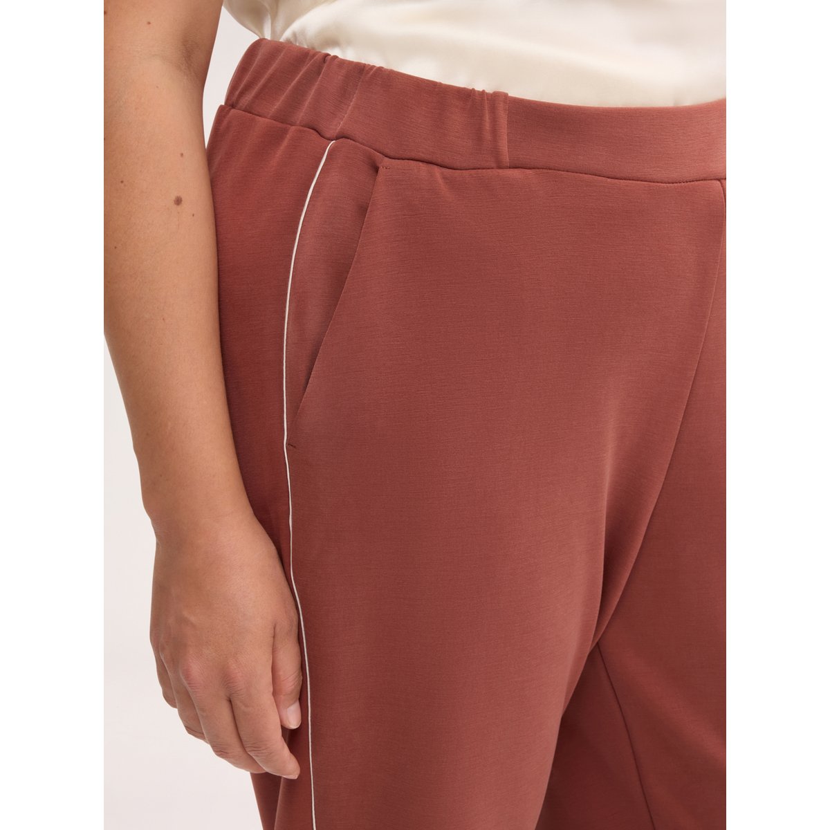 pantalon de survêtement décontracté marron, FIORELLA RUBINO