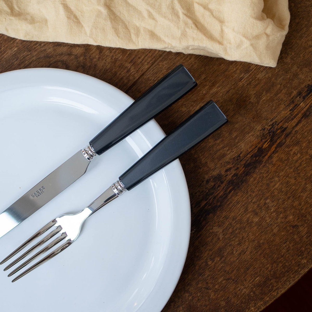 Set de 4 couverts de table, Icône anthracite, SABRE