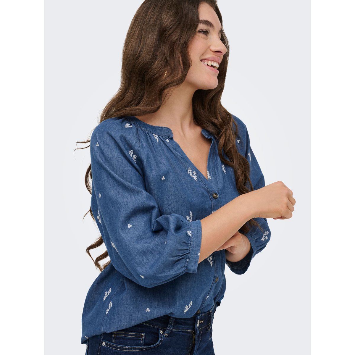 Chemise light blue denim, JDY