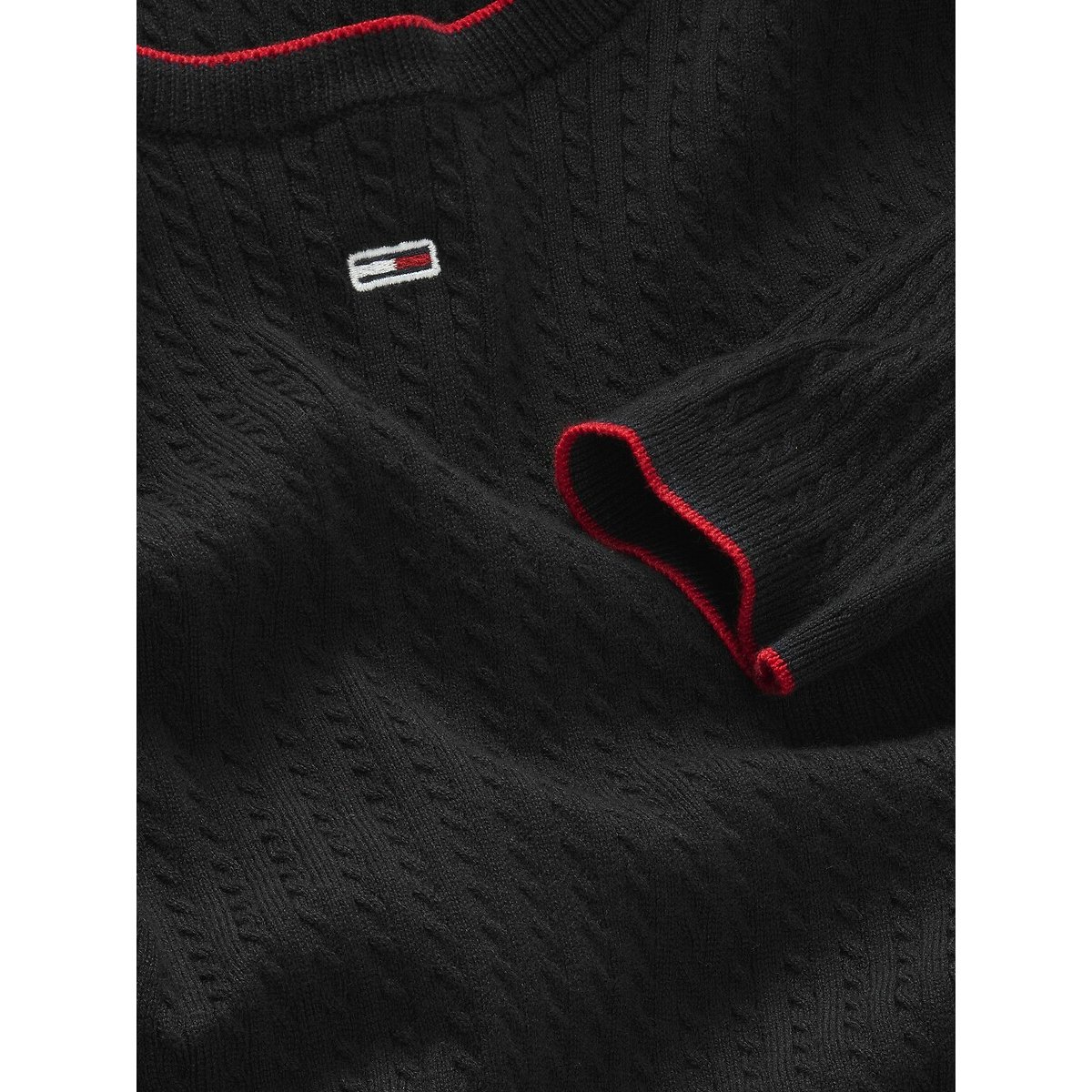 Vestido de manga larga negro, TOMMY JEANS