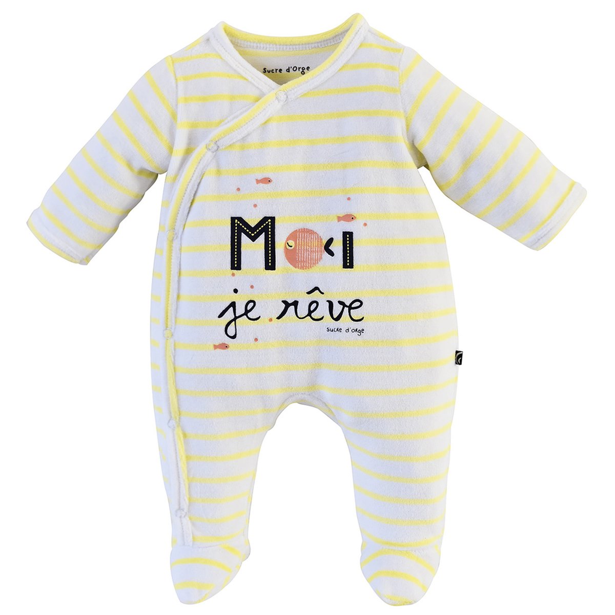 Kit naissance bebe mixte mimosa jaune, SUCRE D'ORGE