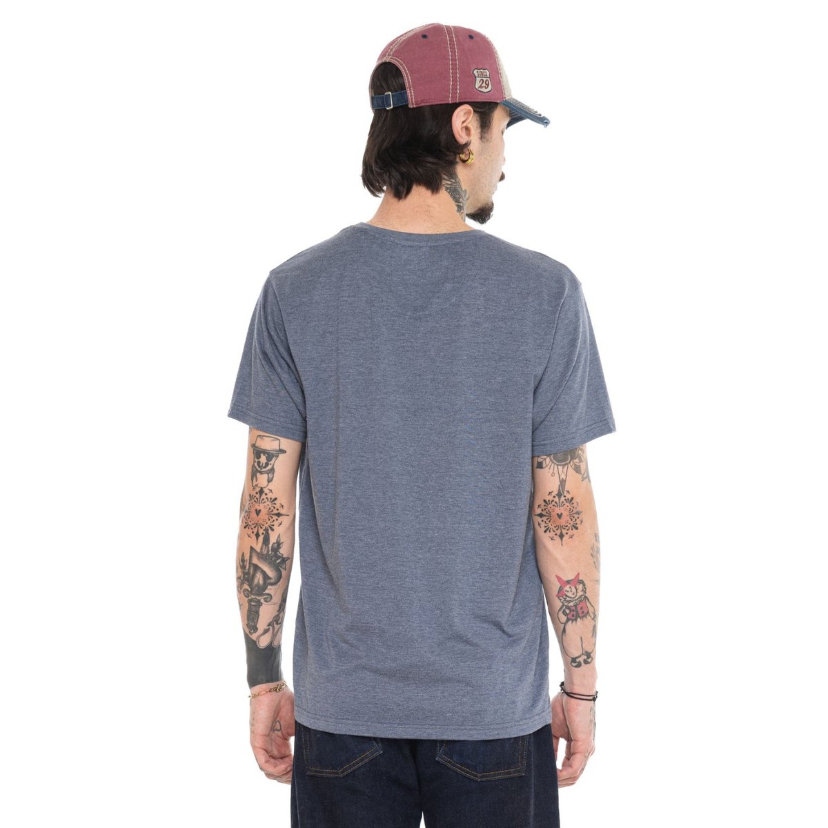 Tee shirt coton CREAM bleu/rouge, VON DUTCH