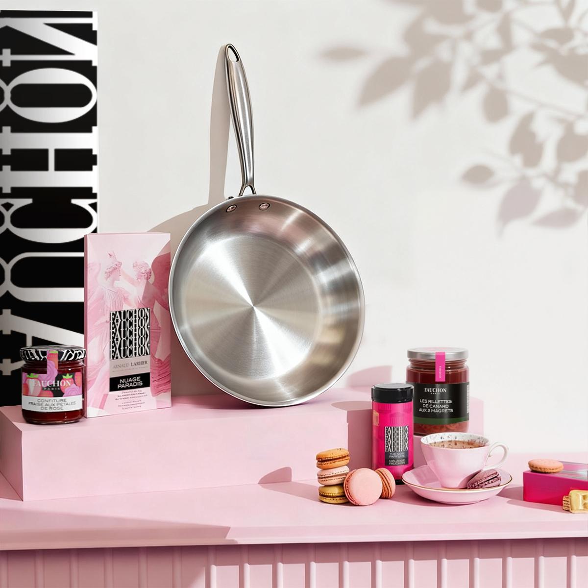 Poêle triplex 28 cm induction couleur unique, LAGUIOLE CUISSON