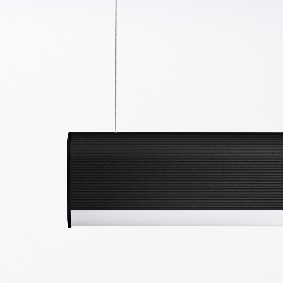 Suspension Aluminium Noir LED 1 Farge noir, EDEN