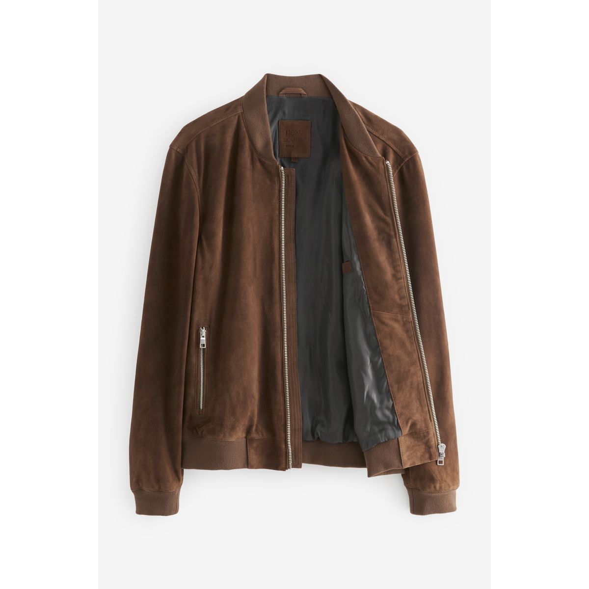 Blouson en daim marron, NEXT