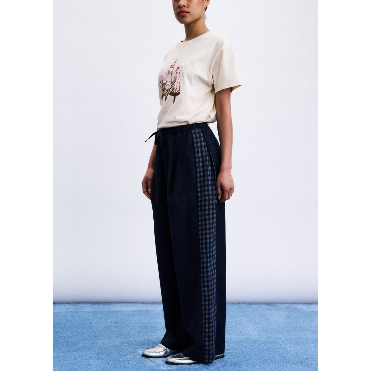 Pantalon Jirisan JIRISAN bleu marine, FRNCH