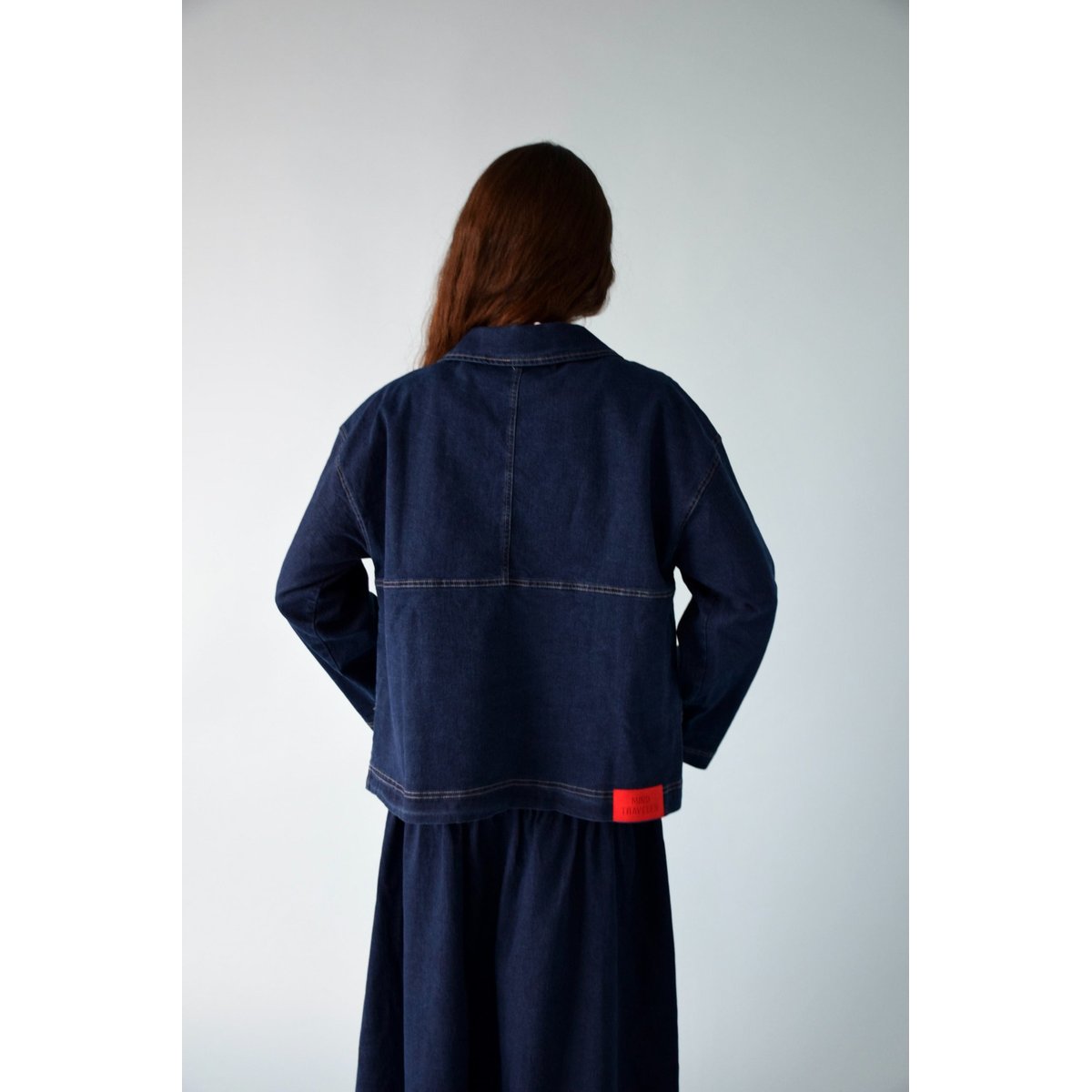 Polo en jean manches longues NOA denim, MINDTRAVELER