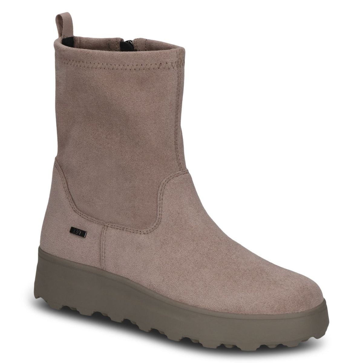 Bottine fourée marron camel mat, CAPRICE