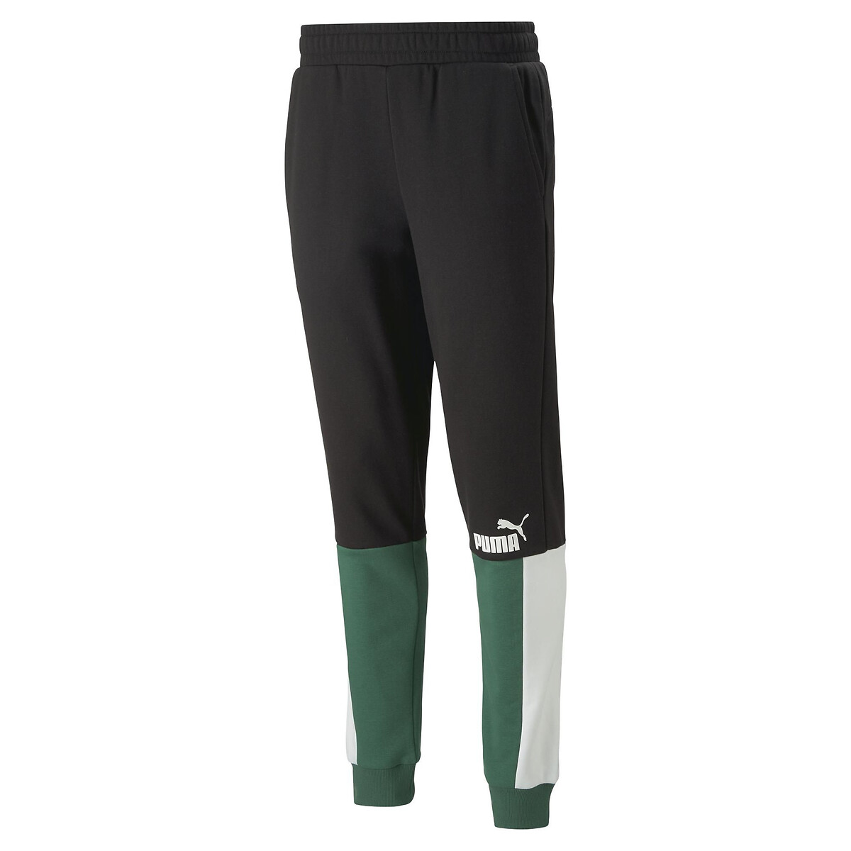 Pantalon de survêtement Colorblock noir/vert, PUMA