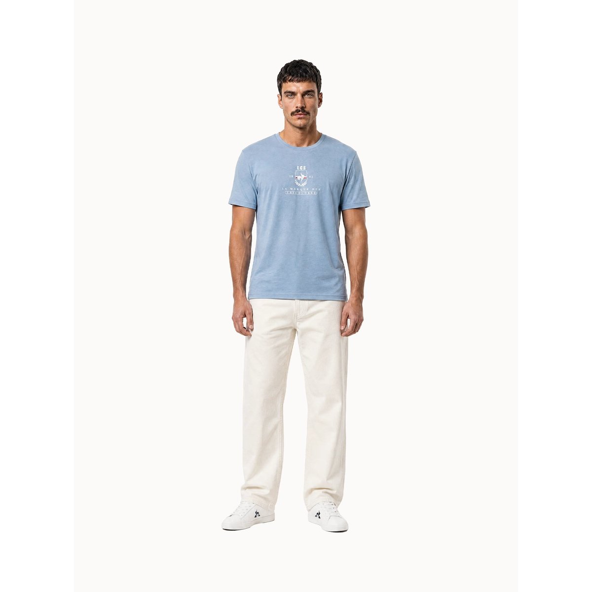 T-shirt en jersey de coton Tricolores ashley blue, LE COQ SPORTIF