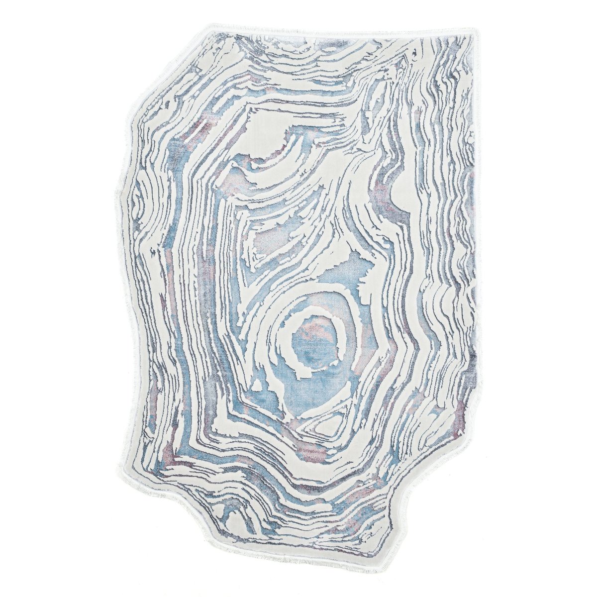 Tapis tissé à la machine en polyester natural multi, THEKO