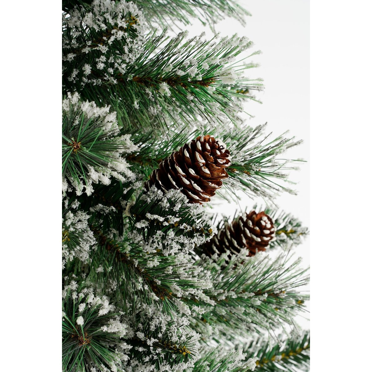 Sapin de Noël artificiel enneigé H90 cm VANDANS vert, BLACK BOX TREES