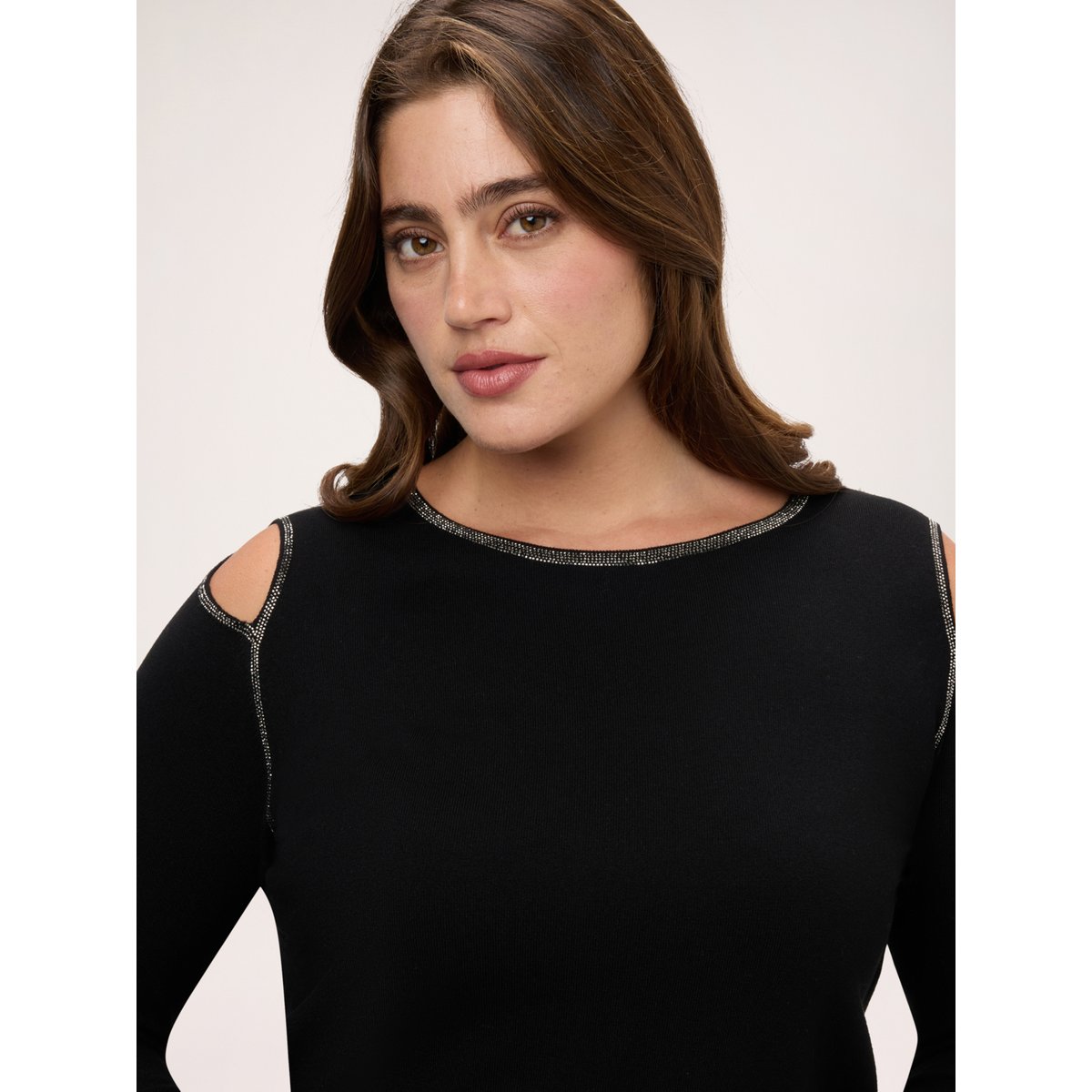 Pull avec détails cut out noir, FIORELLA RUBINO