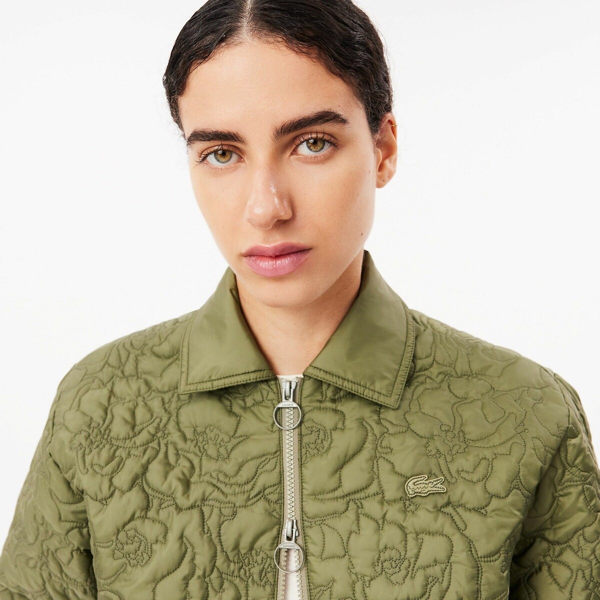 Blouson col chemise kaki, LACOSTE