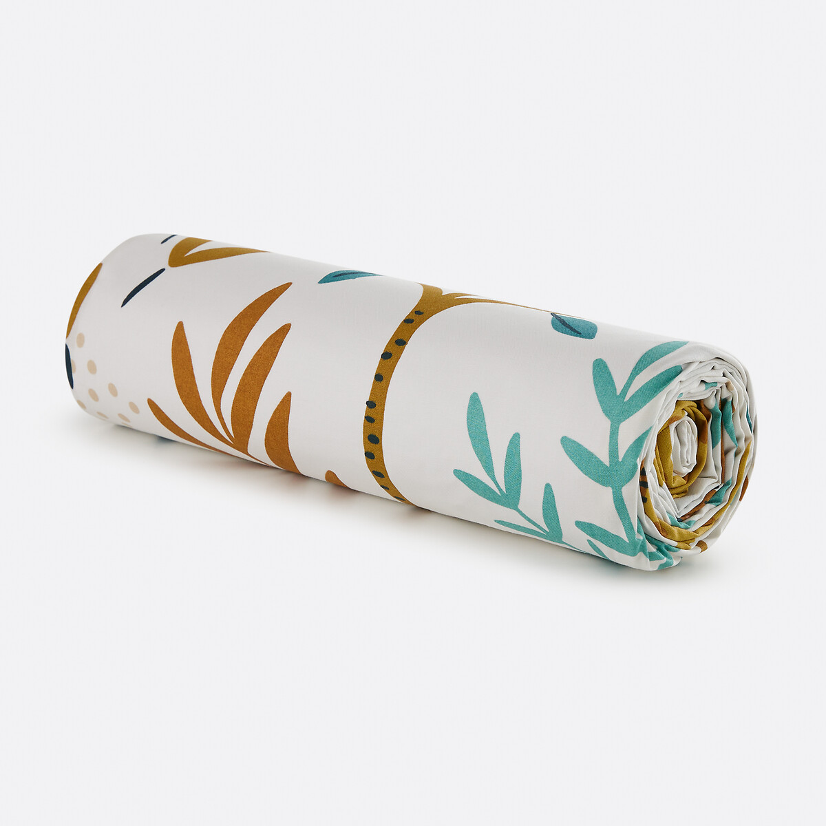 Sábana bajera infantil, 30% algodón reciclado, altura de 25 cm, estampado de animales, JUNGLE blanco, LA REDOUTE INTERIEURS