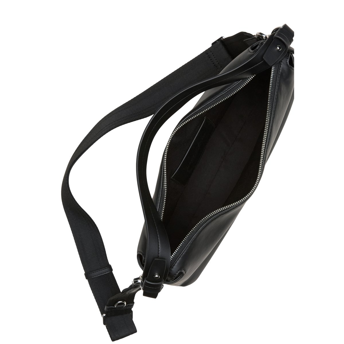 Sac à main en une alternative de cuir en polyester recyclé noir, MARC O'POLO