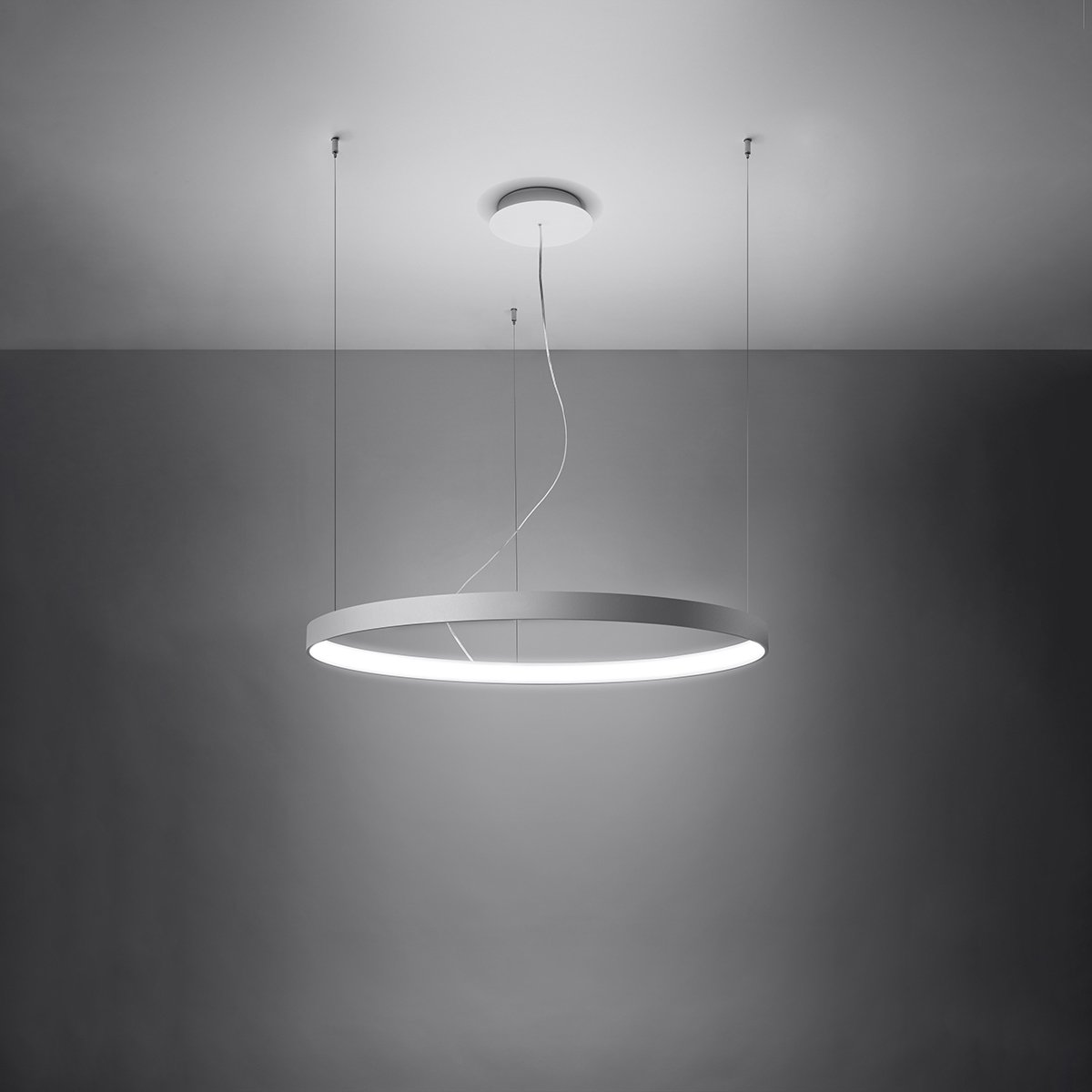 Lustre Aluminium Blanc LED 1 Rio blanc, EDEN