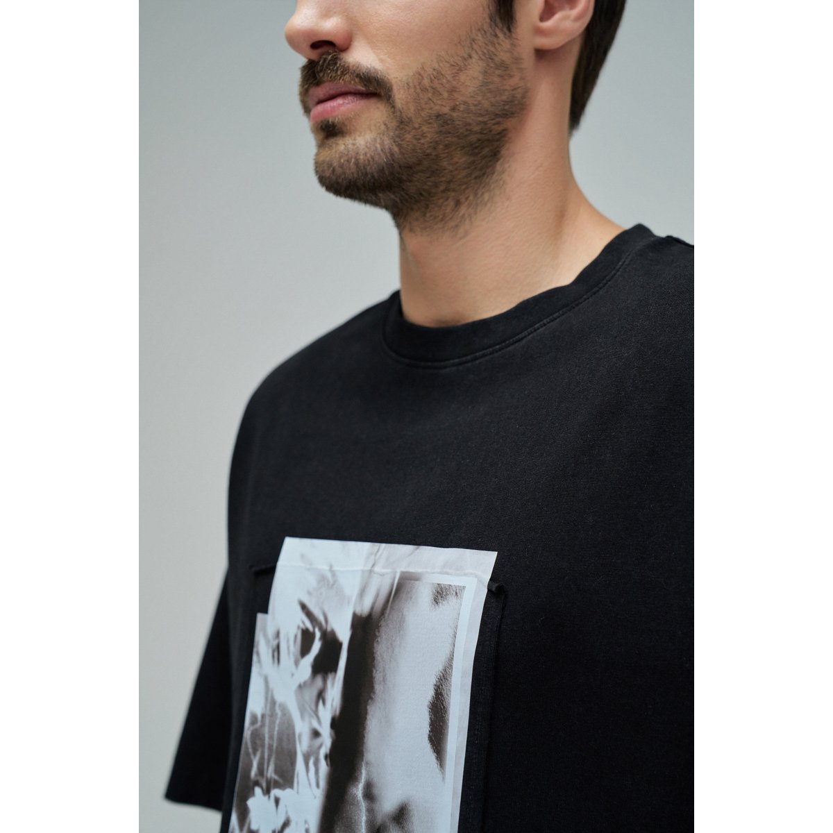 T-SHIRT AVEC IMPRIMÉ noir, SALSA JEANS