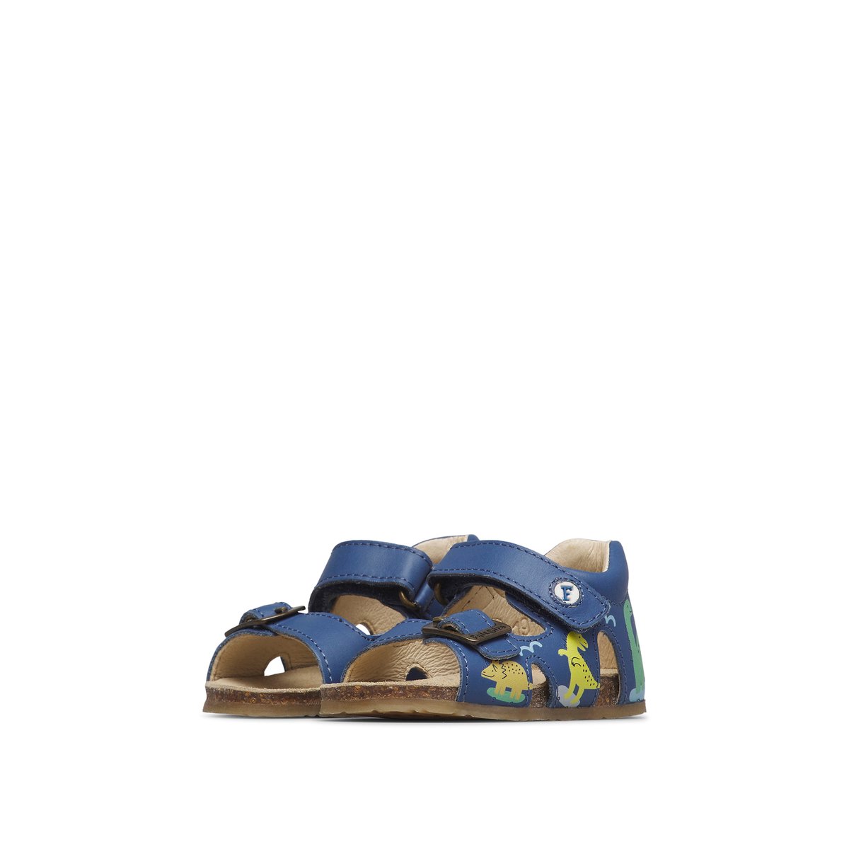 Sandales en cuir MANDIX bleu-, FALCOTTO