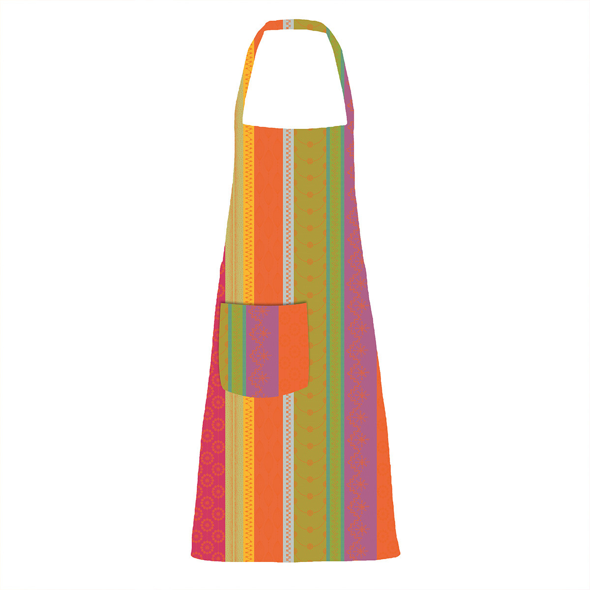 Tablier pur coton enduit MILLE BRODERIES samba, GARNIER THIEBAUT