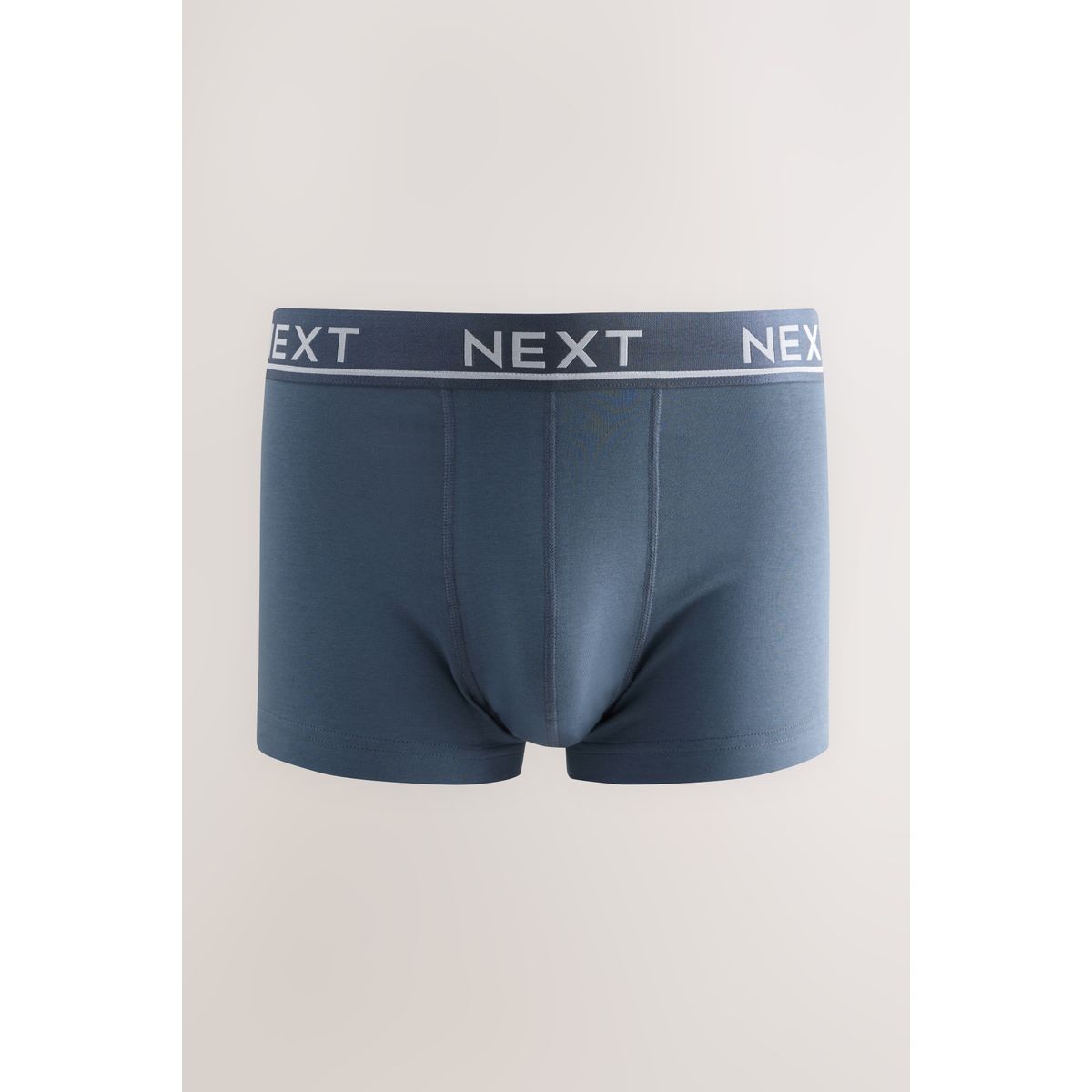Boxer taille basse en mélange de coton noyau gris/vert, NEXT