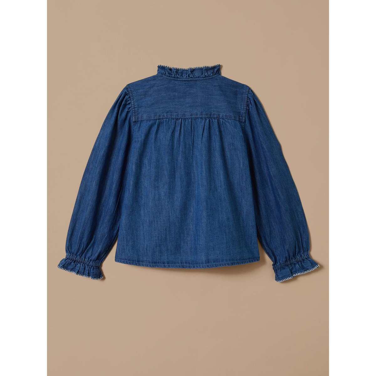 Chemise en denim denim bleu, CYRILLUS