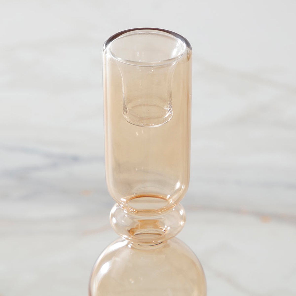 Bougeoir décoratif en verre H31 SUNRISE orange, SIA DECO