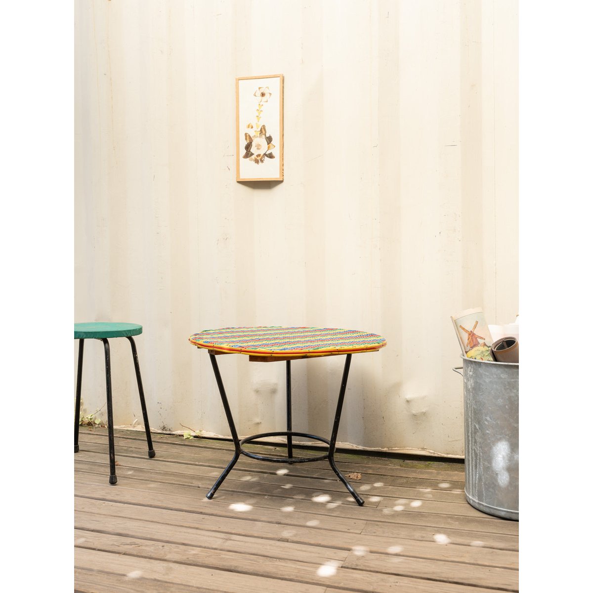 Table d'appoint colorée Hanna N°1433 - Bon état noir, DEBONGOUT