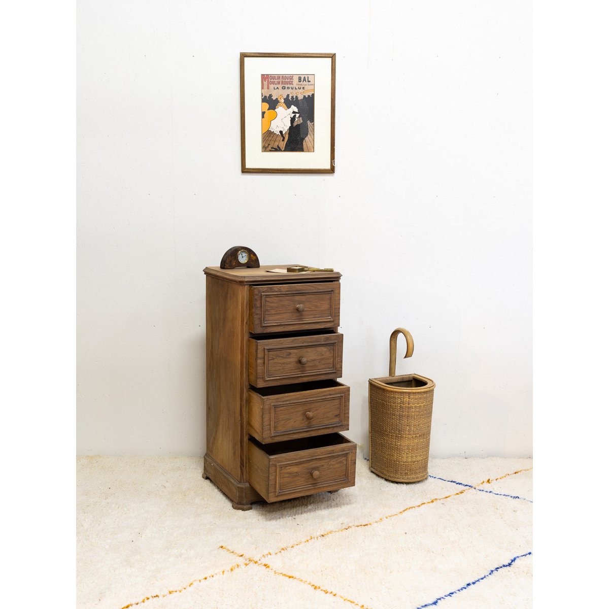 Chiffonnier en bois Valery N°55 - Bon état bois clair, DEBONGOUT