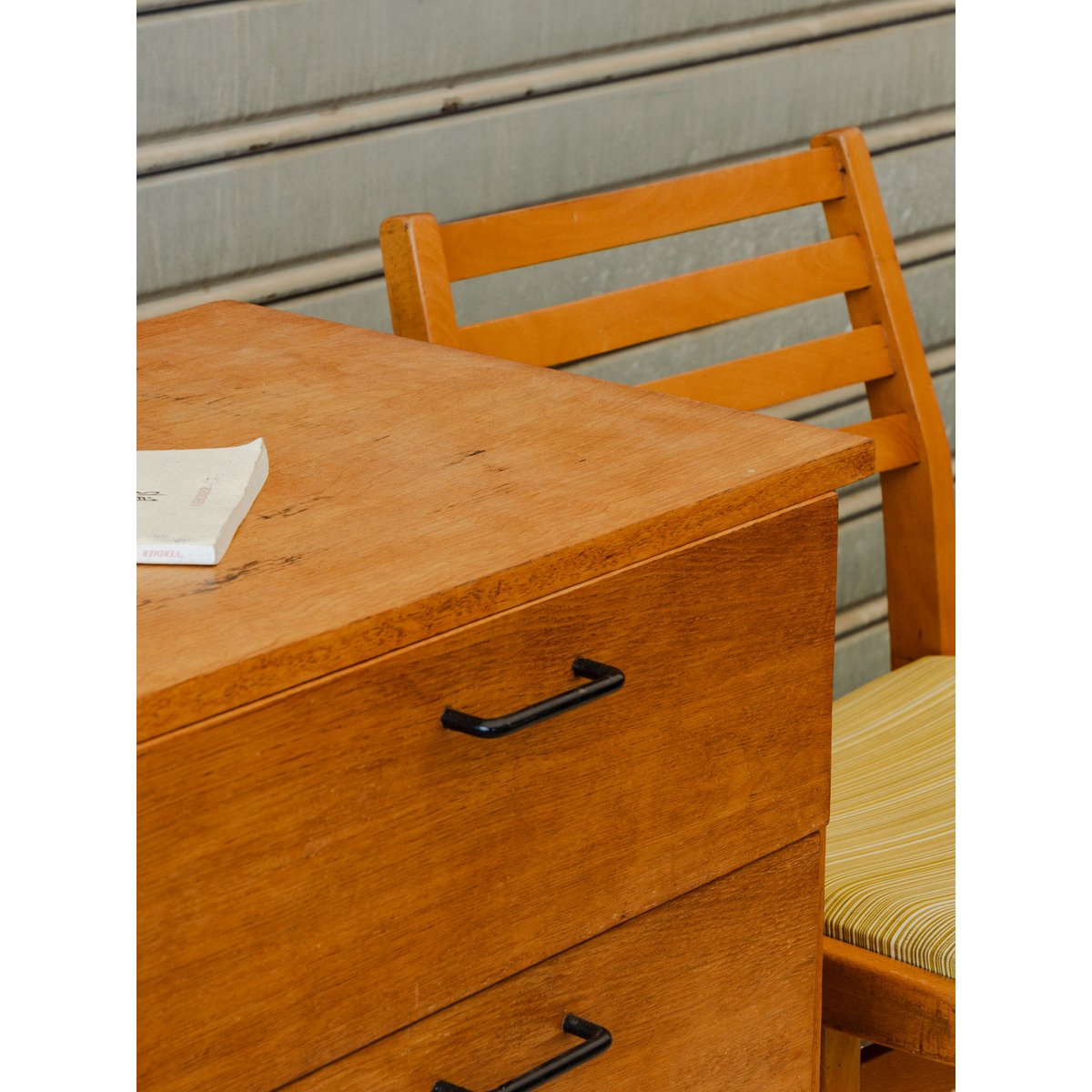 Commode en bois Olga N°1125 - Bon état bois foncé, DEBONGOUT