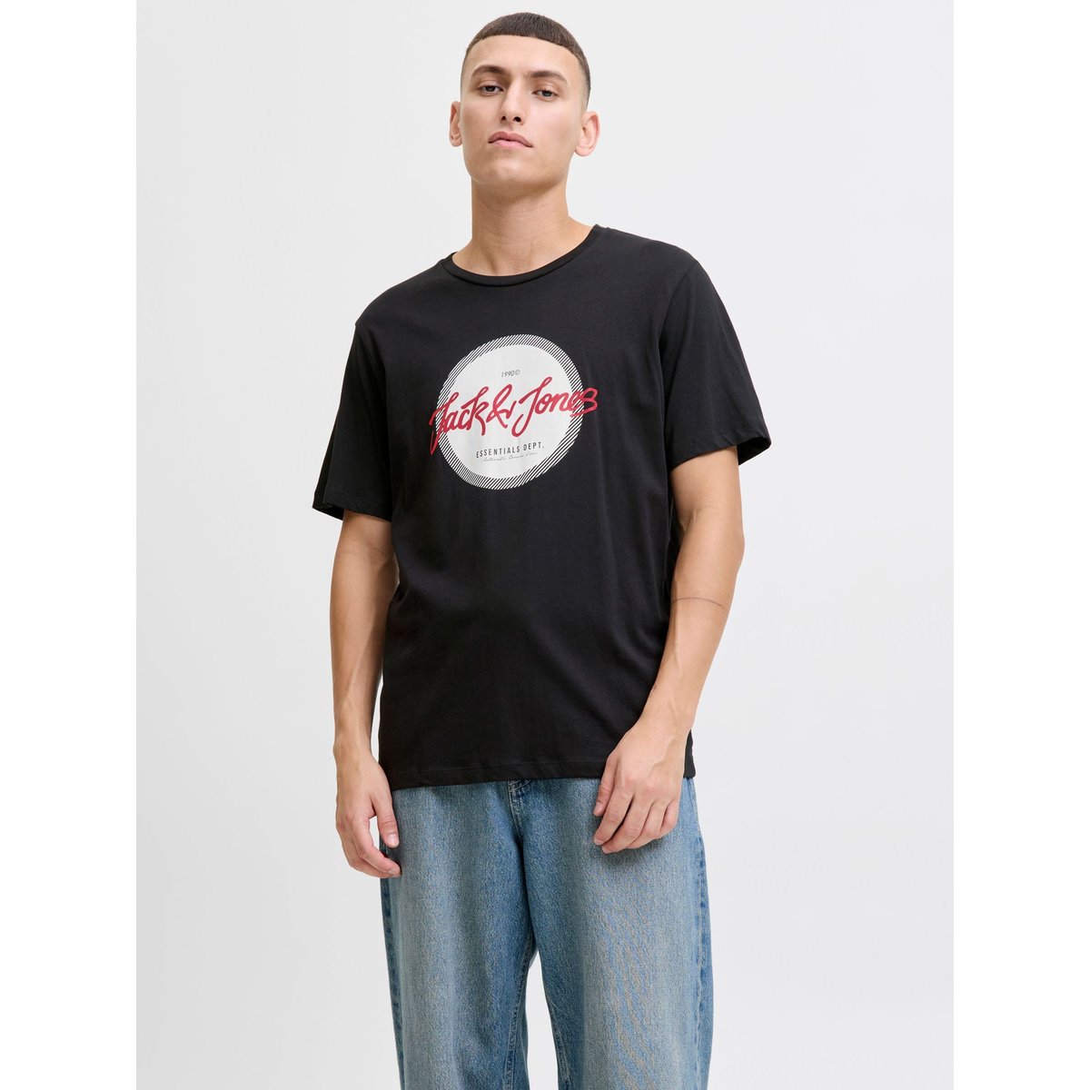T-Shirt noire - black, JACK & JONES